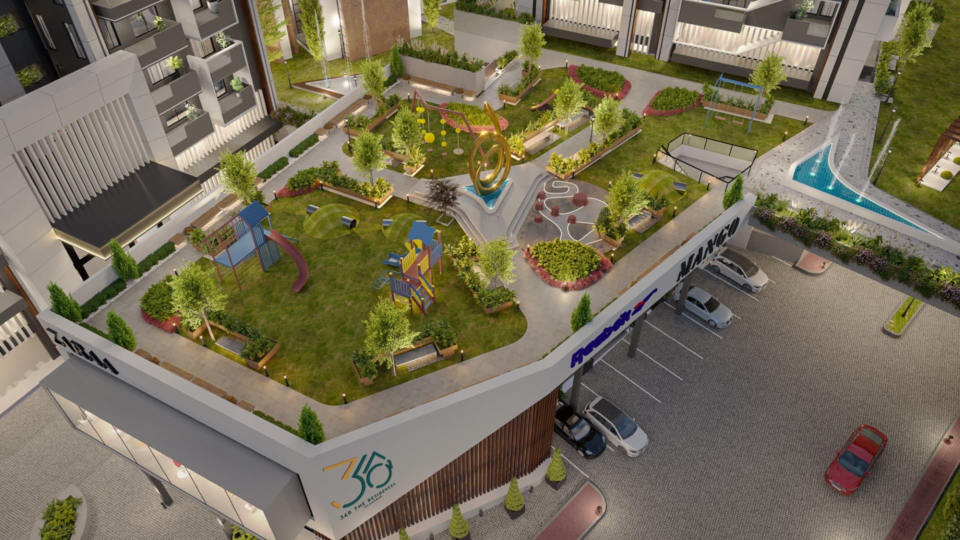 Children's play area within the premises